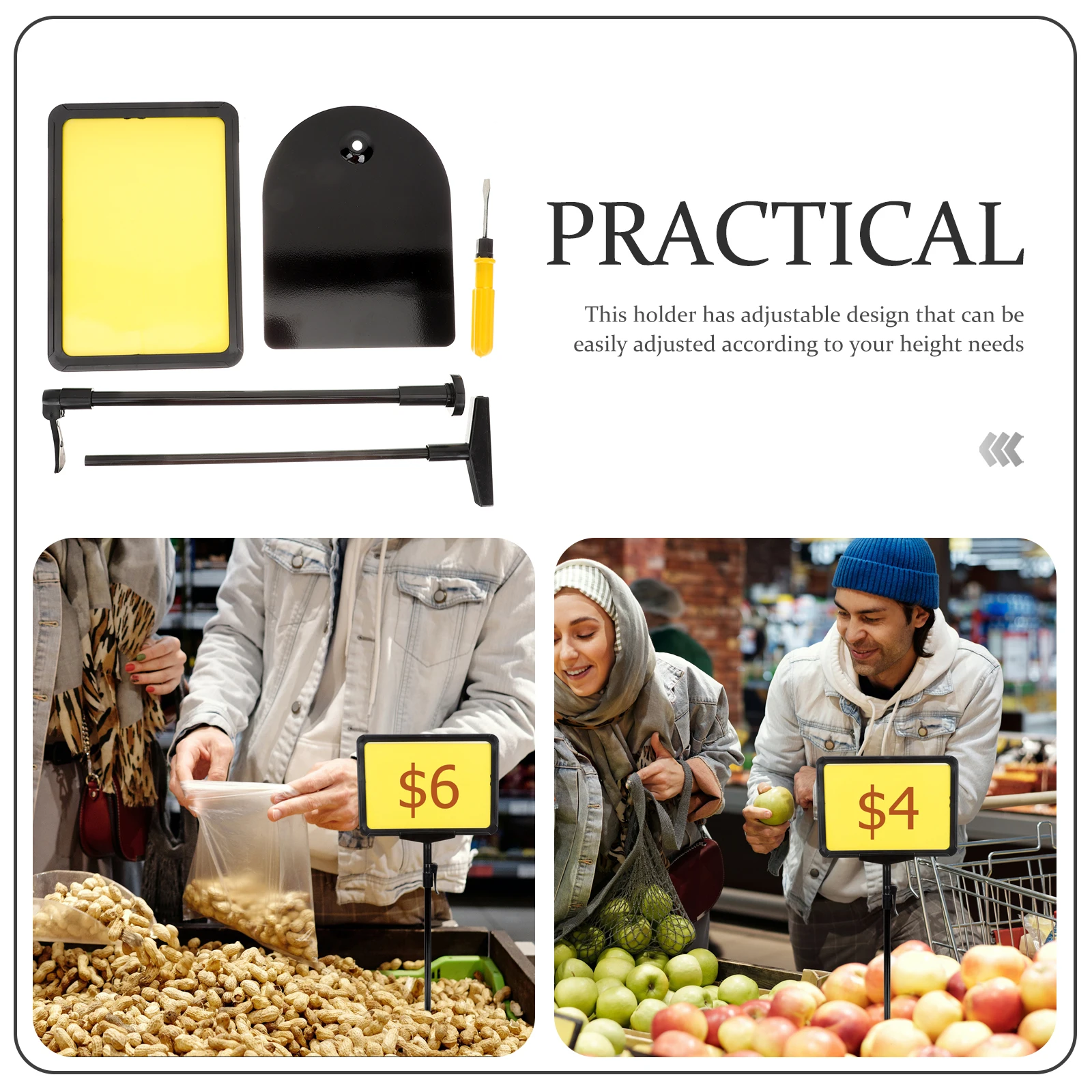 

Рекламная брендовая подставка, удобный плакат, товары, профессиональный держатель для вывесок, износостойкий черный