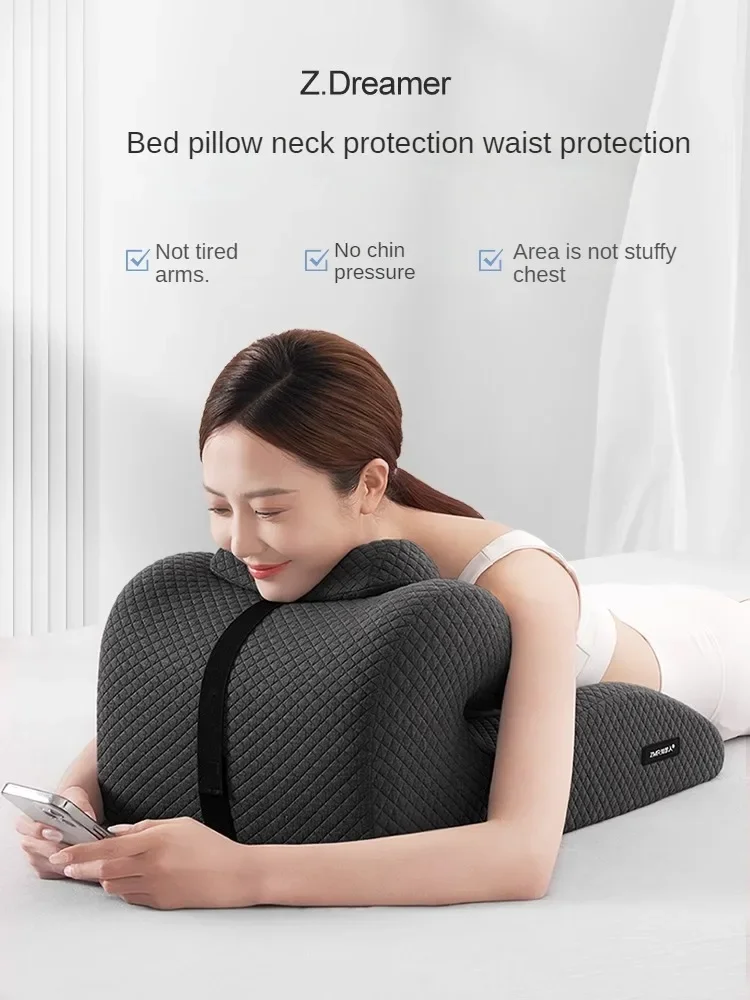 

Lie Down on The Pillow Lie Prone Pillow Multifunction Prone Position Sleep on One's Stomach Throw Pillow Lumbar Support