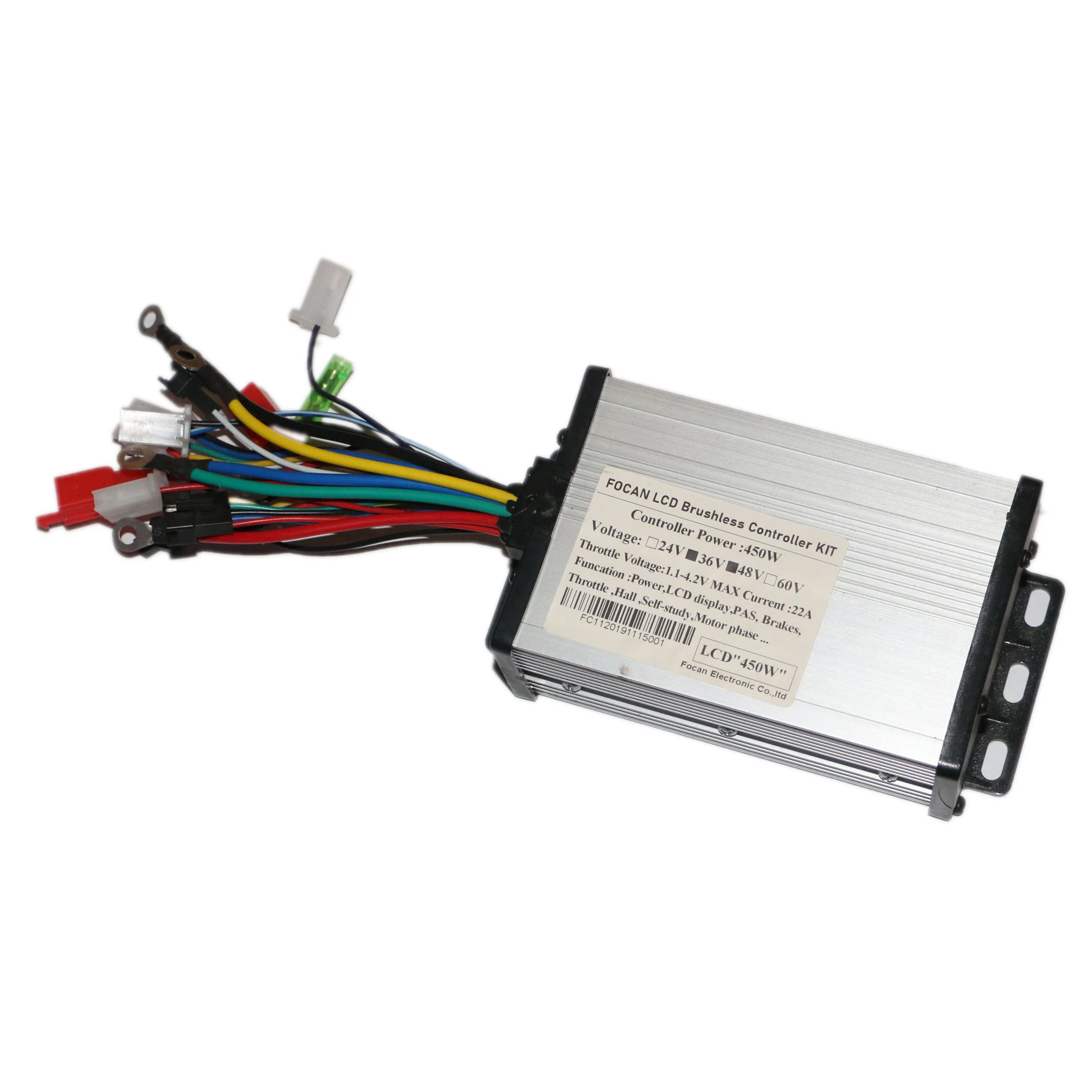 24V 36V 48V 250W 350W 450W DC Brushless With Hall  Motor Controller with LCD Display Cable For Ebike Speed Controller parts