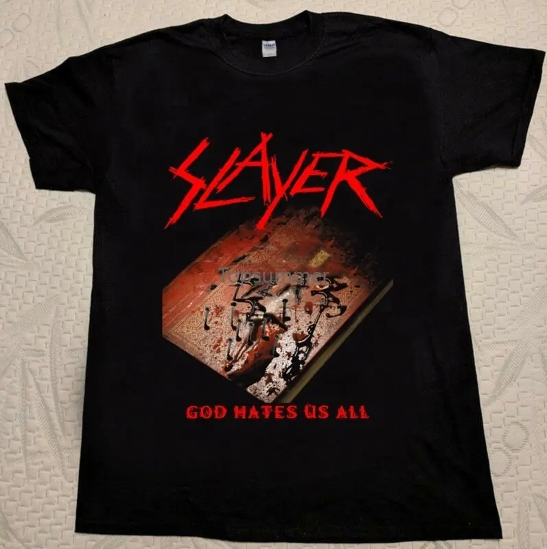 Slayer God Hates Us All Vintage Tshirt Rare Black Reprint