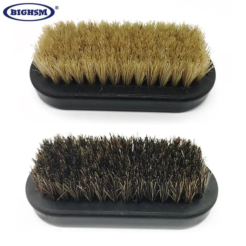 1Pcs Shoes Brush Cleaner Shine Shoe Pig Bristles Brush Plastic Handle Household Cleaning Tools Shoes Cleaning Brushes