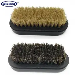 1Pcs Shoes Brush Cleaner Shine Shoe Pig Bristles Brush Plastic Handle Household Cleaning Tools Shoes Cleaning Brushes