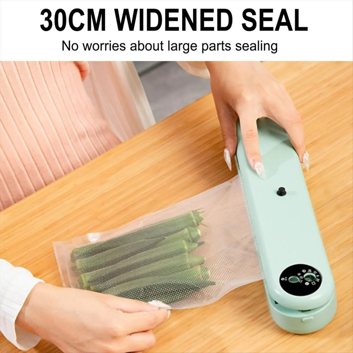 ماكينة سد الفراغات A62K شفط 60 كيلو باسكال - ماكينة غلق أكياس الطعام الأوتوماتيكية التي تعمل باللمس للأغذية الجافة/الرطبة