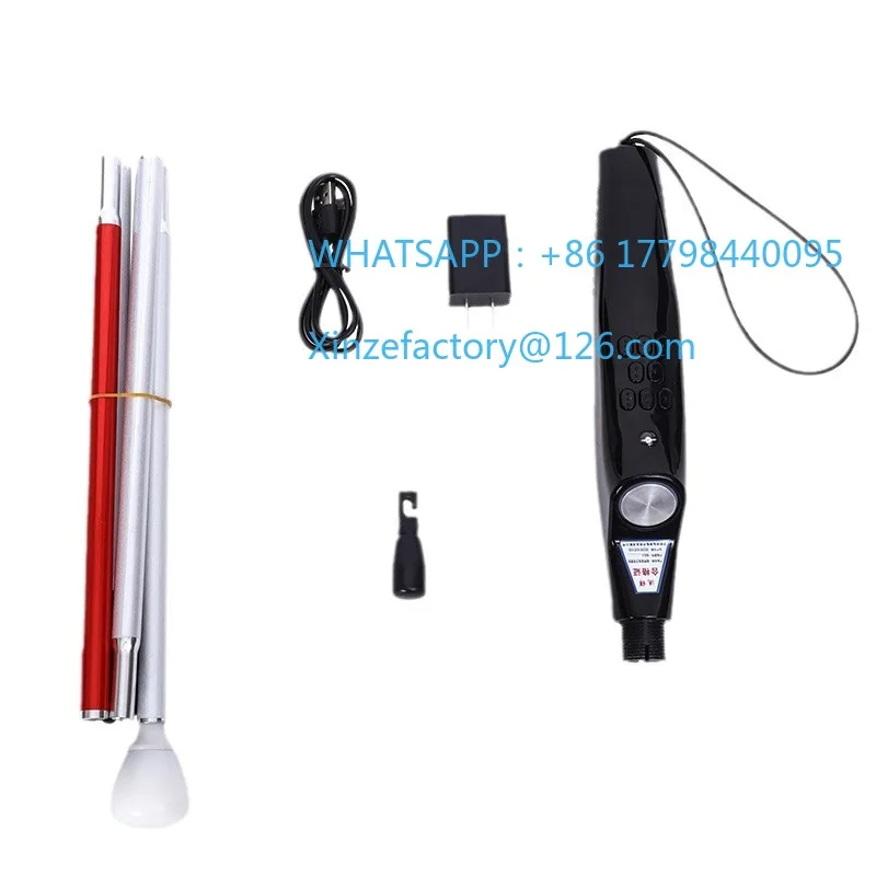 

Ultrasonic electronic voice guide cane intelligent obstacle avoidance