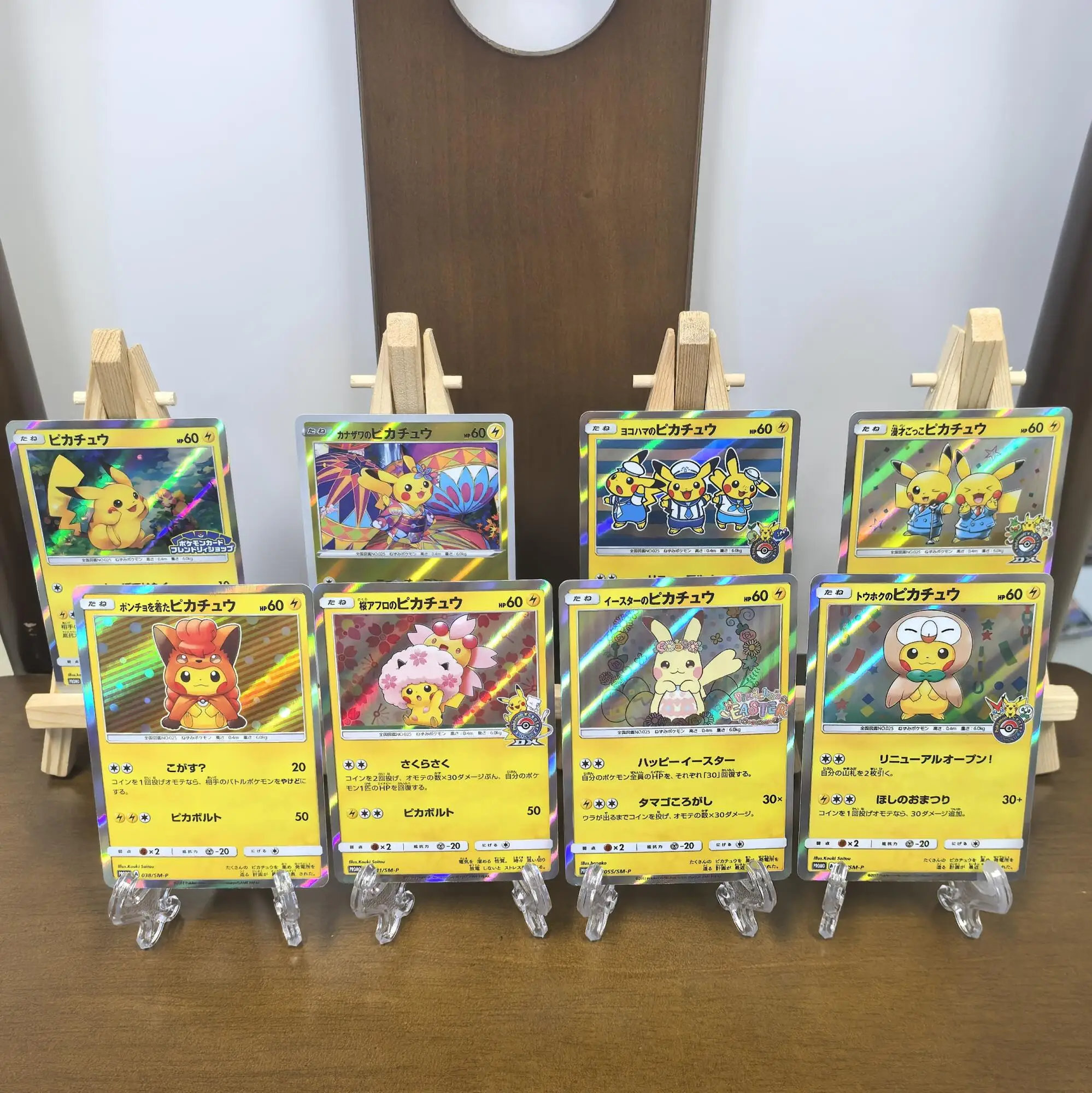 

DIY PTCG Pokemon японская коллекционная карта SM-P косплей Пикачу редкая самодельная одиночная карта классическая игра аниме карты подарочные игрушки