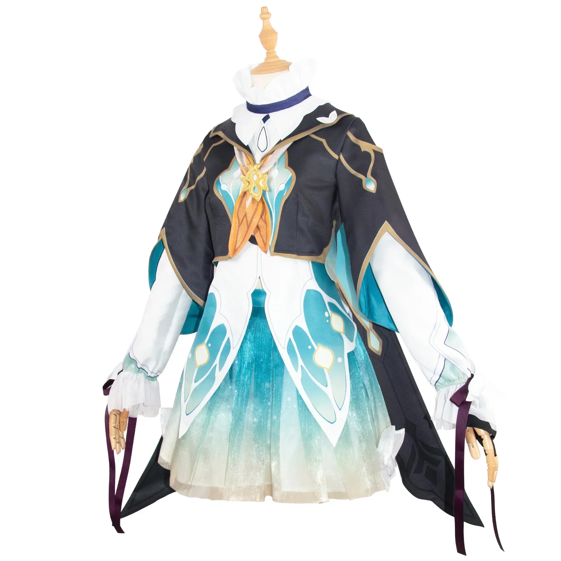 Jeu Honkai: Star Rail Doujin Firefly Cosplay Costume pour femme, perruque, robe de luciole trempée, vêtements d'Halloween pour filles, fête