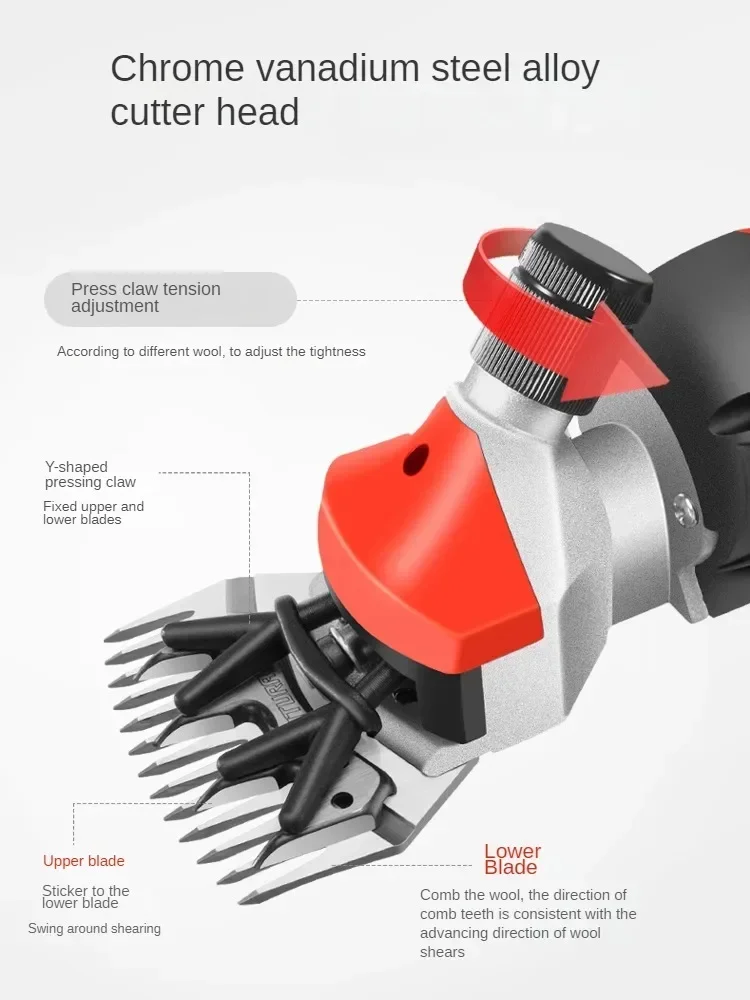 Электрические ножницы для стрижки овец, 220 В, новая модель-регулируемая скорость, электрические ножницы для стрижки овец и резки шерсти