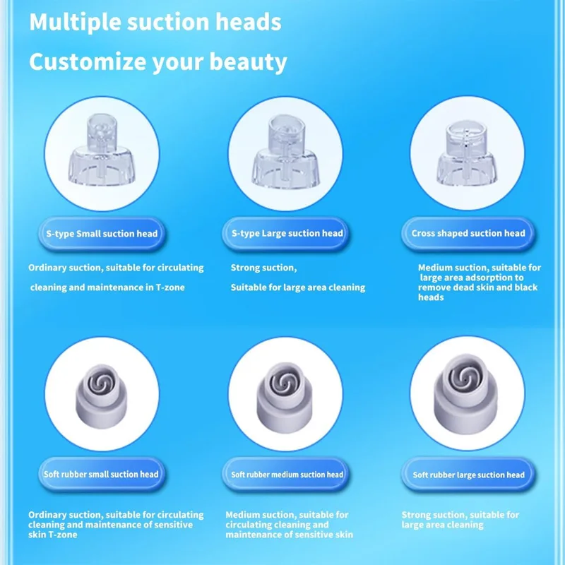 مكنسة كهربائية محمولة لفتحة الوجه 5 في 1، مزيل الرؤوس السوداء والرؤوس السوداء وحب الشباب مع توصيل سريع #3