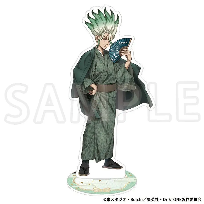 Dr.STONE أنيمي الاكريليك حامل كيمونو/الشطرنج/زخرفة مزدوجة Ishigami Senkuu الشكل مجموعات الهدايا