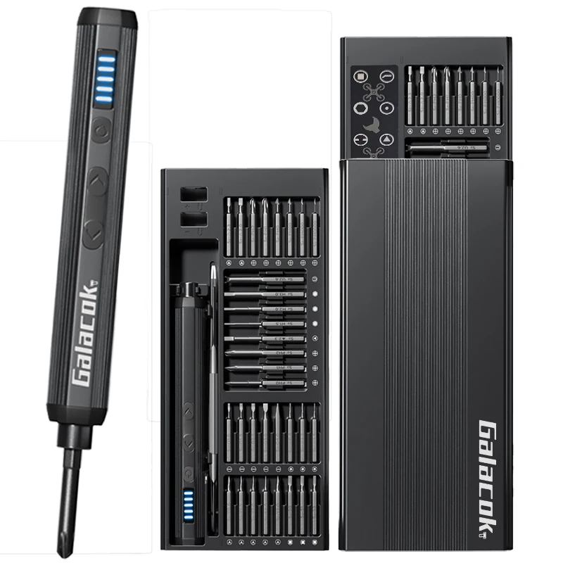 

Набор прецизионных электрических отверток, беспроводные 64 прецизионные сверла, 5 настроек крутящего момента, светодиодный набор ручных инструментов для ремонта мобильных телефонов, сделай сам