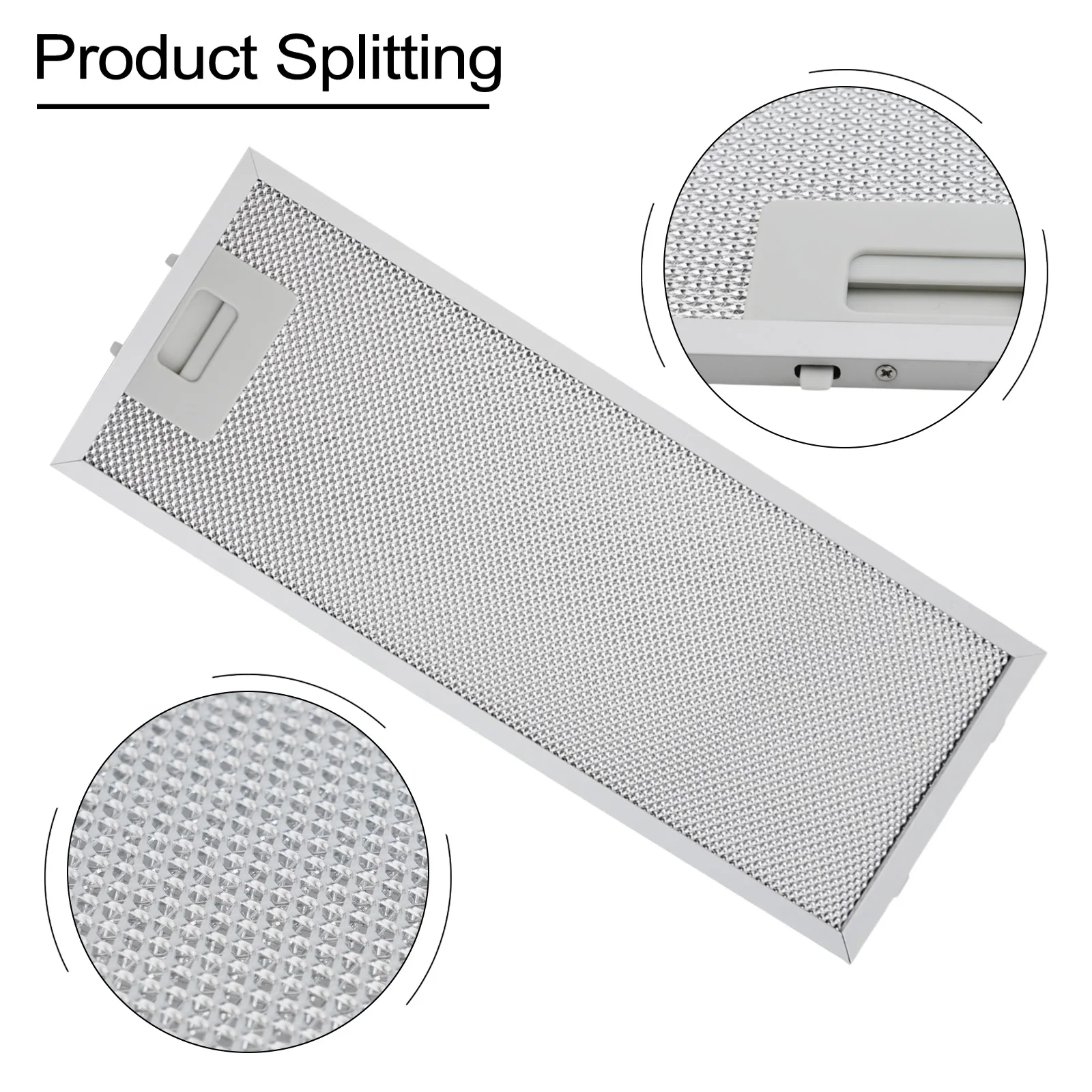 

Kitchen Ventilation Metal Mesh Extractor Grease Filter Silver Easy Installation 5 Layers Aluminized Long-lasting