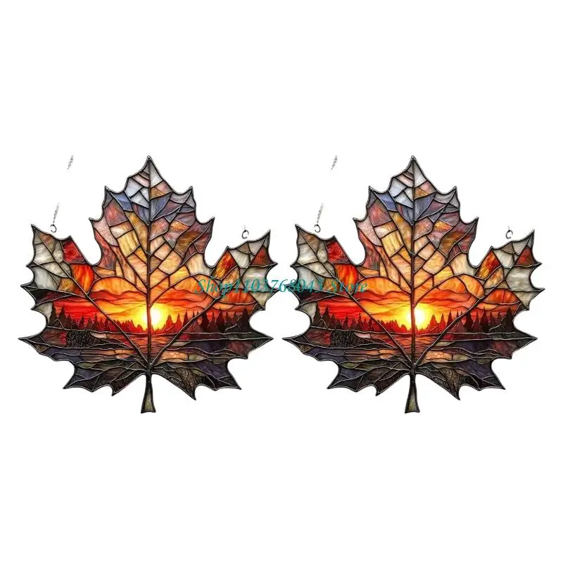 R53F Maple Acrylic Wall Art Suitable For Indoor Outdoor Spaces Decoration Safe None Toxic Lightweight Hanging Decoration