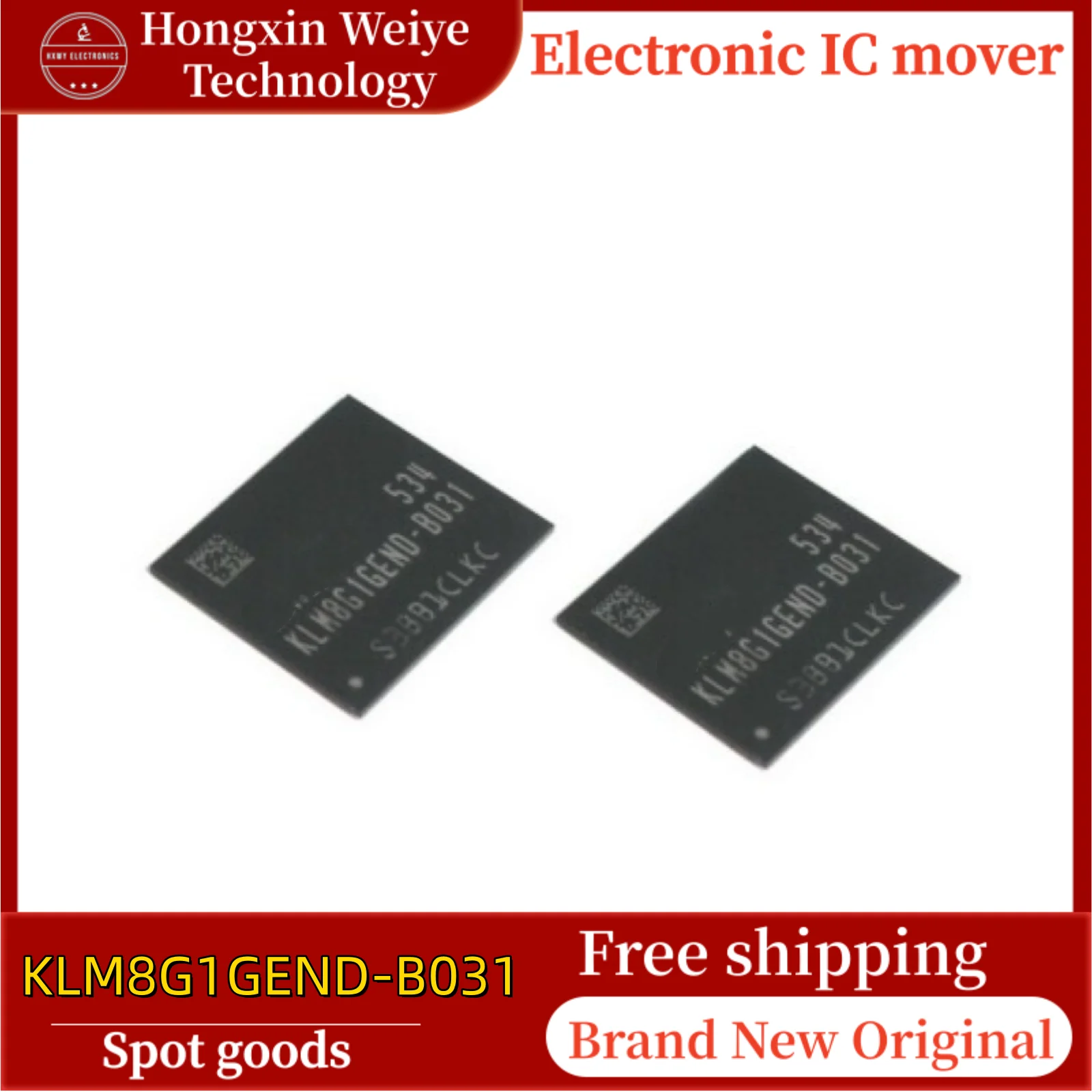 

2/10 pcs KLM8G1GEND-B031 BGA153 EMMC memory chip brand new in stock free shipping
