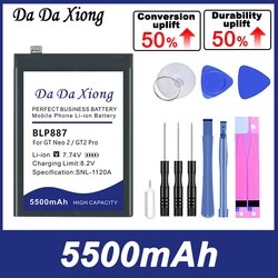 Hochwertige neue 5500mah blp887 Ersatz batterie für oppo realme gt neo 2/gt2 pro kostenlose Werkzeuge