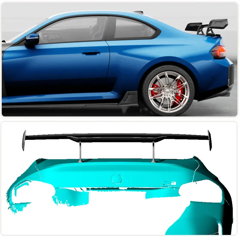 Car Rear Trunk Spoiler Wings For BMW G87 M2 Coupe 2-Door 2023 2024 Prepreg Dry Carbon Auto Rear Boot Lid Wing Lip Body Kit