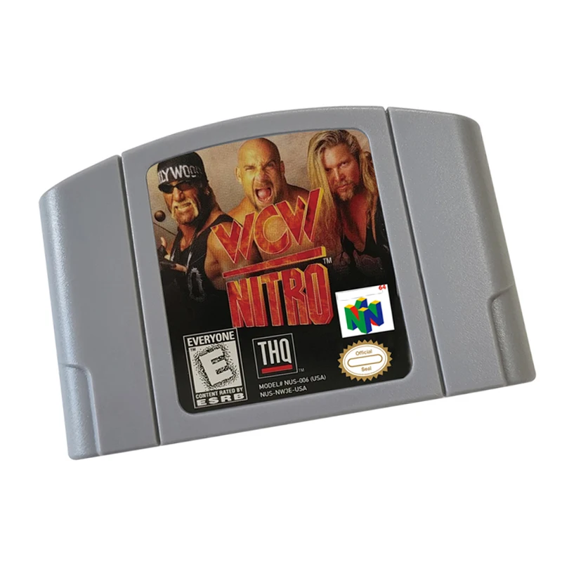 

N64 games Cartridge-WCW SaturdayNight Live Wrestling 64 NTSC Version Retro Games reconstructed
