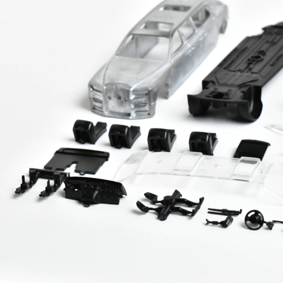costruire l'azionamento 1:64 phantom esteso assemblare un modello di auto pressofuso fatto a mano