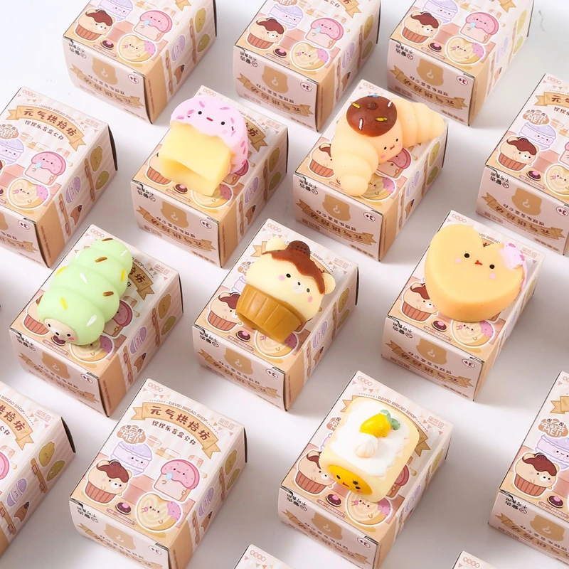 Mochi Blind Box Seria Pieczenia Tuanzi Mochi Zabawka Edukacyjna dla Uczniów Miękka Gumowa Zabawka Antystresowa Mała Zabawka Uspokajająca Mystery Box Prezent