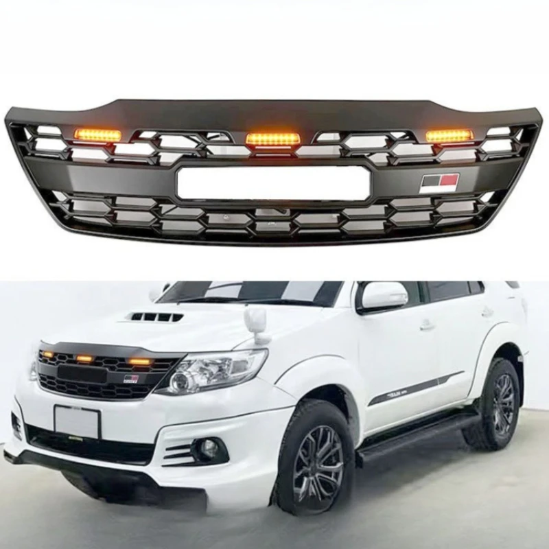 Car Grille Mesh Suitable for Toyota Fortuner Crossover Runner 12-15 Off-Road Modified Medium Grid Automobiles Exterior Accessory