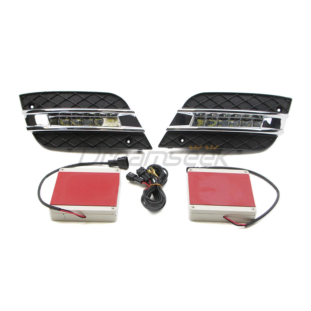 2x LED DRL Daytime Running Light for Mercedes-Benz ML-Class W164 ML300 ML320 ML350 Facelift Model 2009 2010 2011 Bumper Fog Lamp