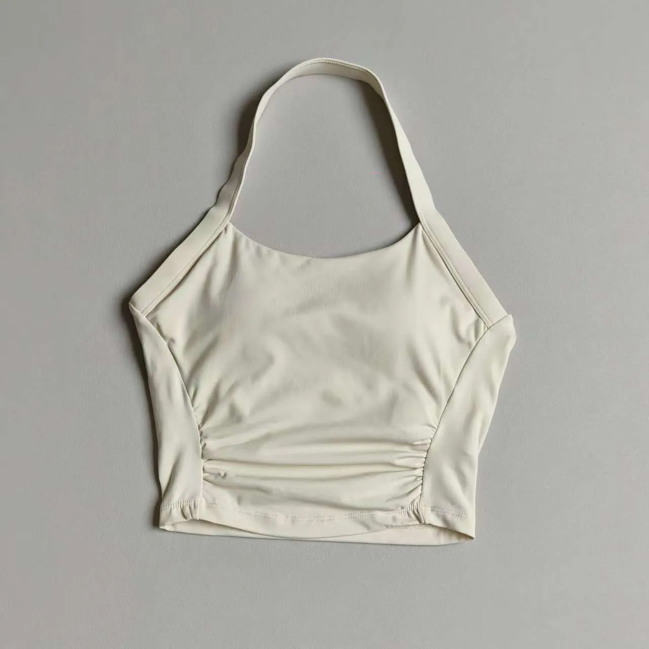 Damen-Neckholder-Yoga-Top mit Brustpolster zur Sammlung von Nebenbrüsten, Hochintensiver Sport-BH, Fitness-BH, Pilates-Top – Detail 5