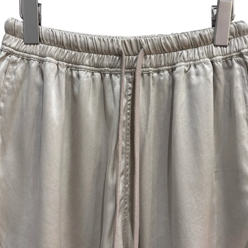 High Street dark Ro Asymmetric Silk Shorts Men's Drawstring Fashionable and Versatile Design Casual Casual Loose Shorts