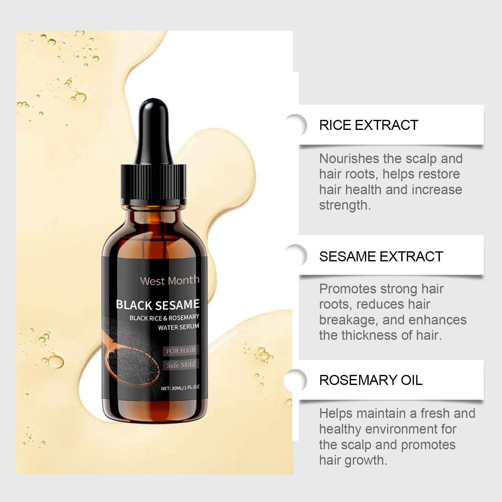 Siyah Susam Saç Besleyici Seru - Split End Repair Serum incelemesi ve fiyatı