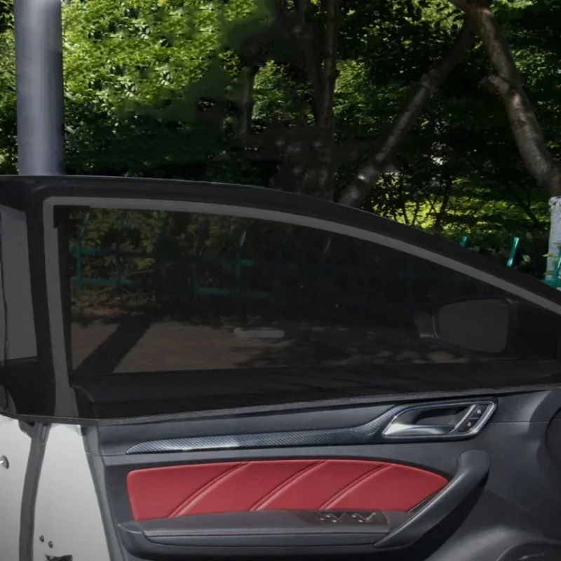 

Car Front Rear Window Mesh Sunshade 1/2/4pcs UV Protection Anti Mosquito Net