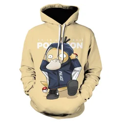 Pokemon Spring and summer New Cartoon Animation 3D Digital Printing Hoodie Pikachu European American Sweater