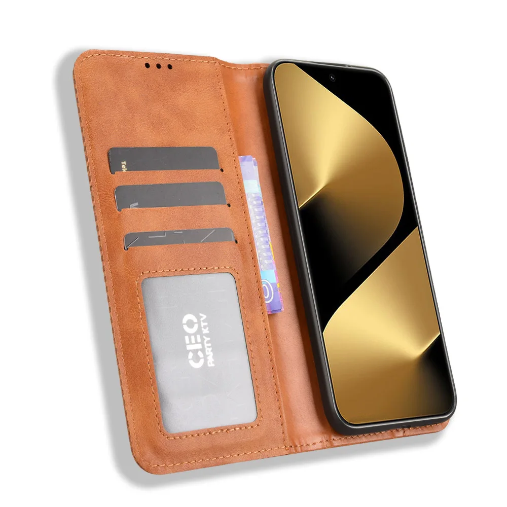 

Wallet With Card Slot Photo Frame Stand Magnetic Flip Leather Case For HUAWEI Pura 80 Pro+ Ultra 5G Antifall Cover