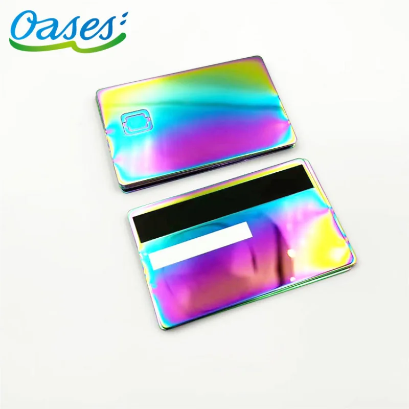 piecesVarious Color Custom Laser Printable Blank Metal Business Card Base Plate In stockCustom