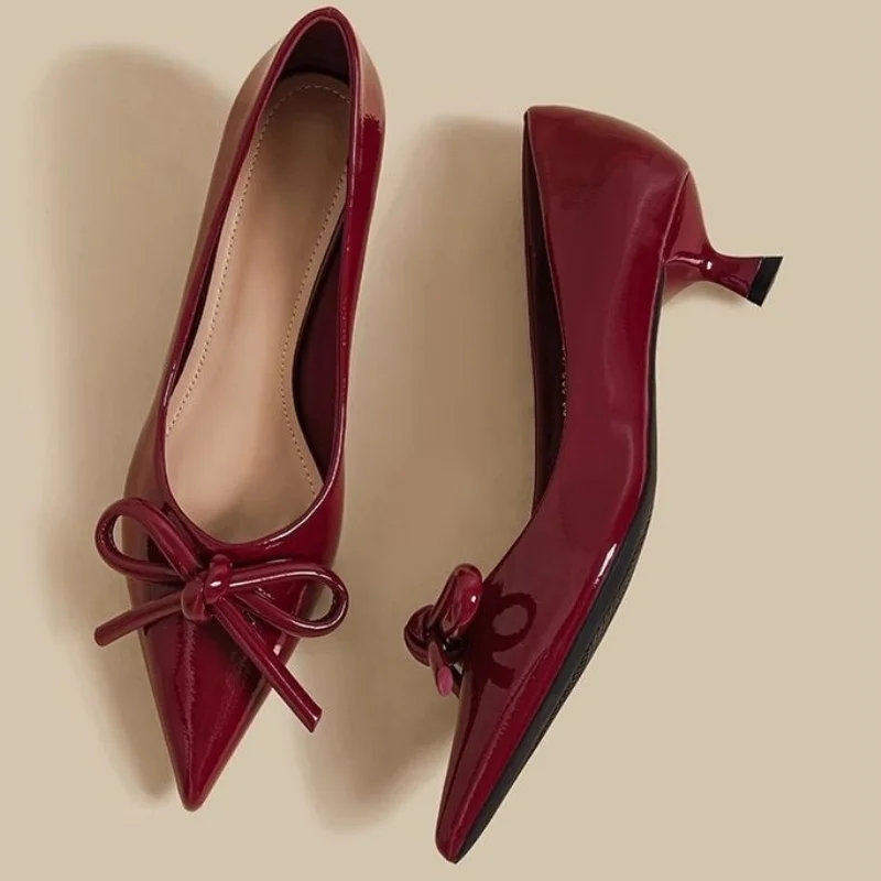 Sandales modernes à talons hauts et bout pointu pour femmes, chaussures d'été à talons fins, Design en cristal abricot, chaussures de bureau de luxe, chaussures de fête