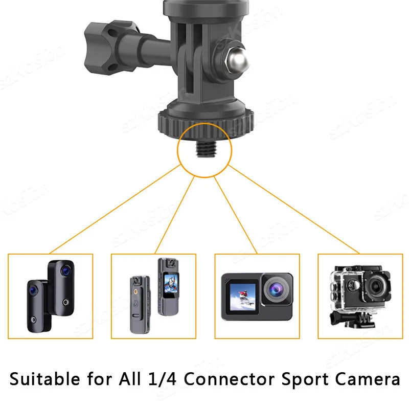 Uniwersalny uchwyt na osłonę przeciwsłoneczną samochodową z szybkozłączką do GoPro Hero 13 12 11 10 9 8 DJI Osmo Action 6 5 Pro Insta 360 X5 X4 — zdjęcie produktu 4