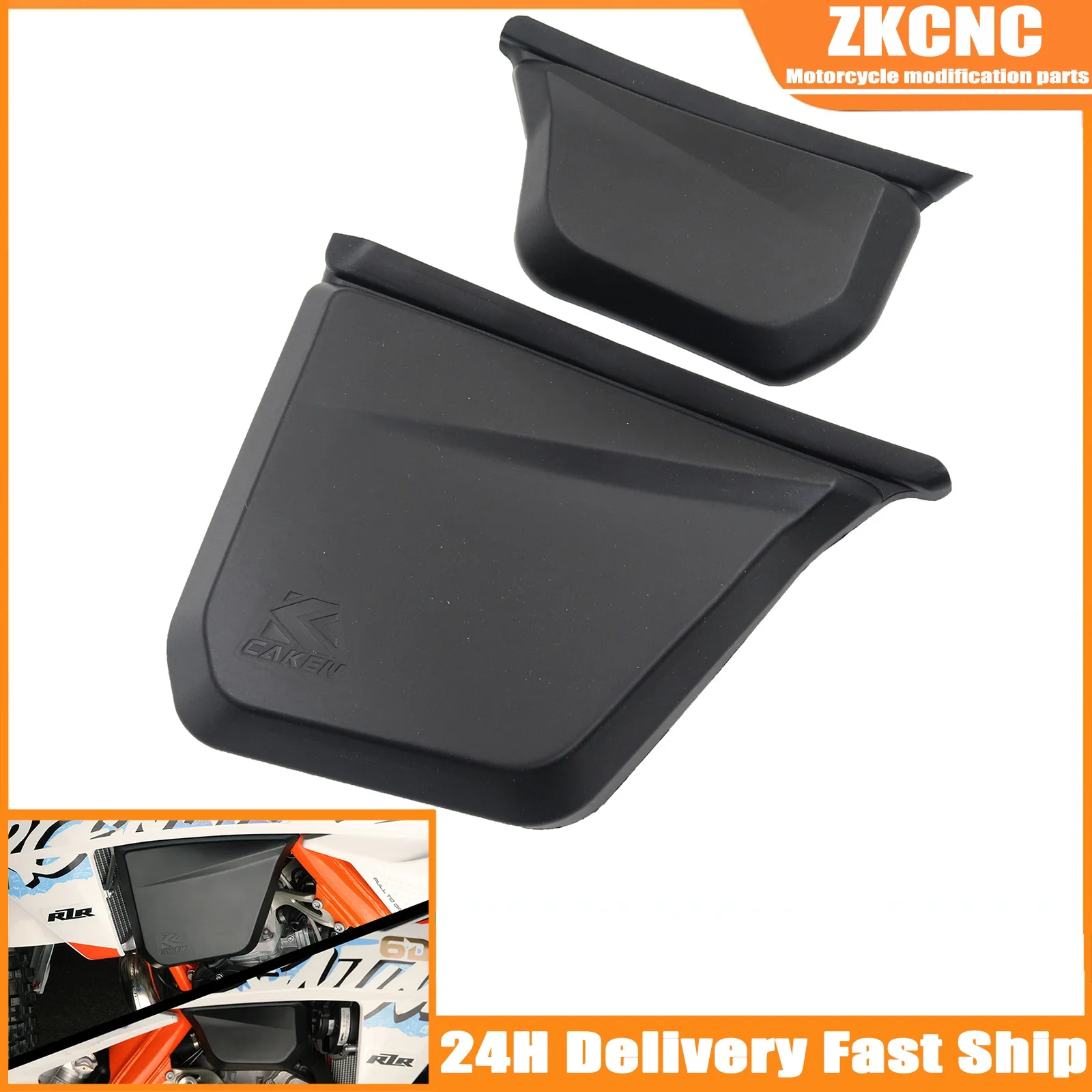 For KTM 2024 EXC 300 Pair Left Right Fuel Tank Cover Guard Protector EXC 250 EXC 150 2024 XC 250 XC 300 2023-2024 XC 125 2023