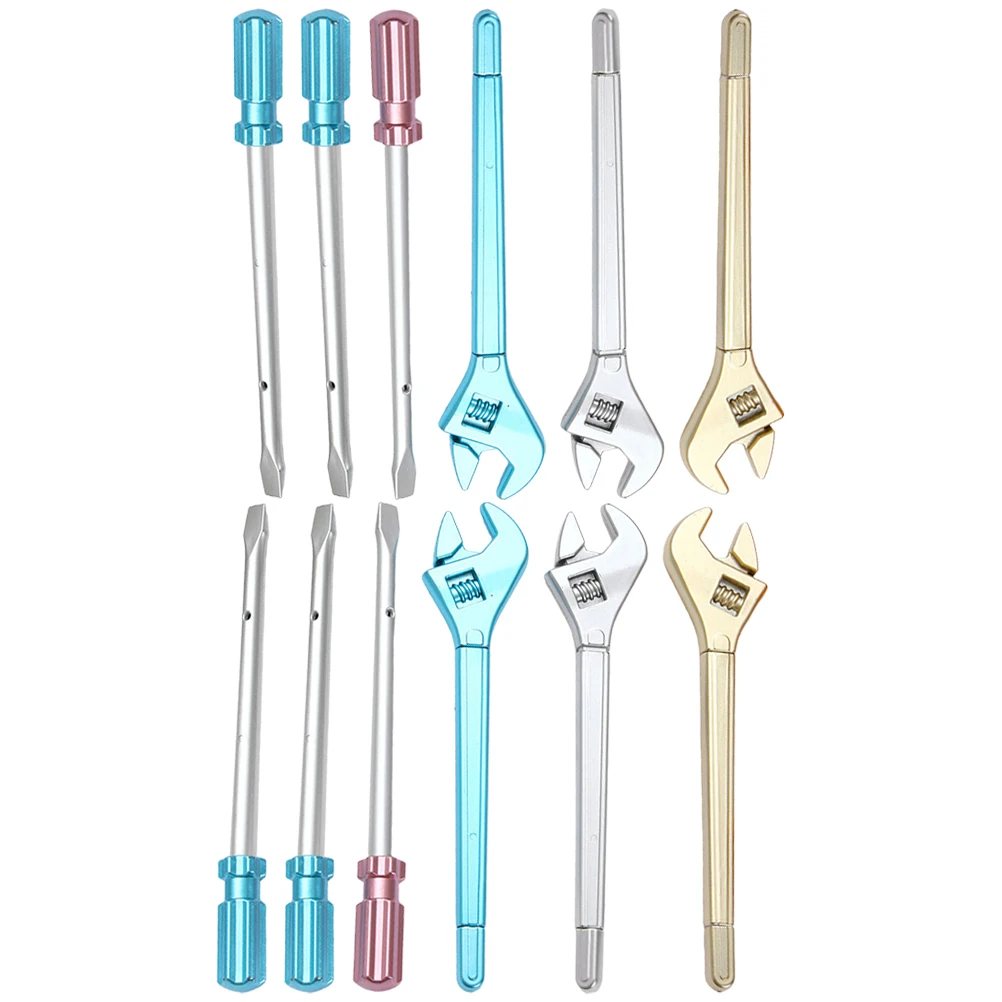 

12Pcs Gel Pen Novelty Screwdriver Wrench Shaped Decorative Ink Pens Funny Writing Note Taking School Office Supplies