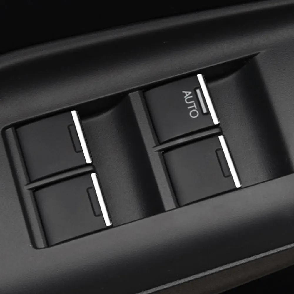 Pegatina de botón de elevación para interruptor de ventana, lentejuelas para Honda Jazz Fit City Civic CRV BRV Jade Accord Odyssey Pilot, pegatina de coche Stying, 7 Uds.