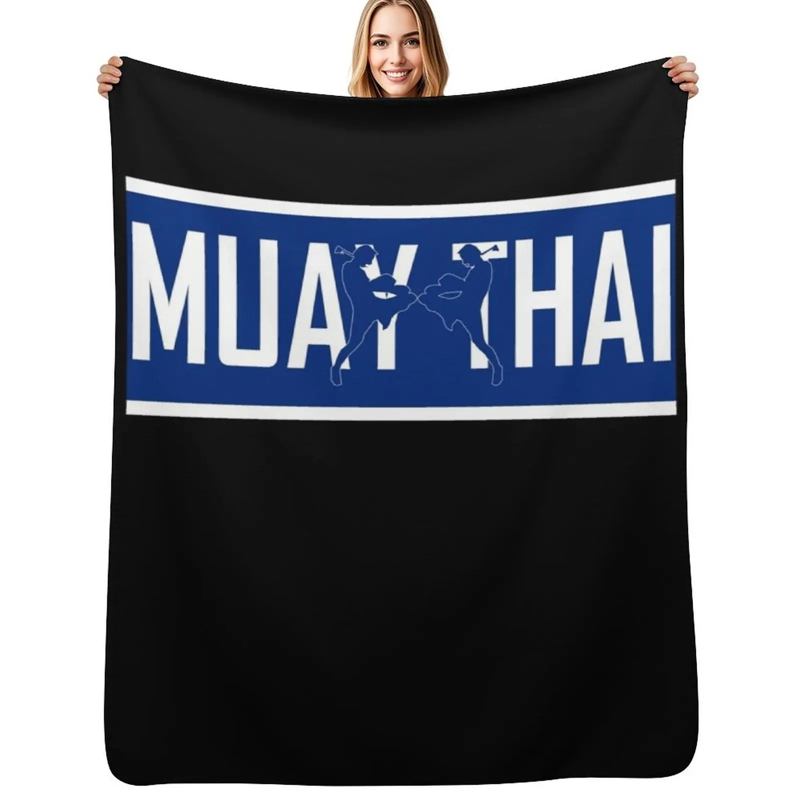 

MUAY THAI Throw Blanket Luxurious Soft Fuzzy Blanket for Sofa Bed