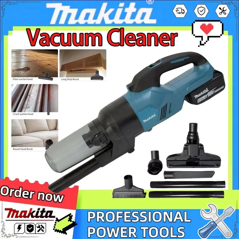 Makita Cordless Handheld Vacuum Cleaner for Home and Car Ideal for Hardwood and Carpet Floors For 18V Battery