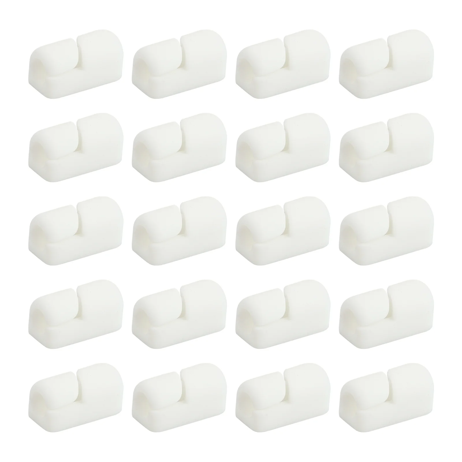

20Pcs Cable Management Clip Cable Fixing Buckle Simple Design for Organizing Cables At Home Or Office