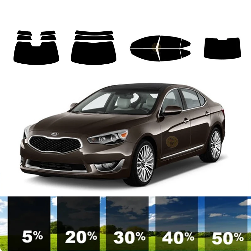 precut Removable Window Tint Film For Car 100% UVR 5%-35%VLT Heat Insulation Carbon ﻿For KIA CADENZA 4 DR SEDAN 2013-2016