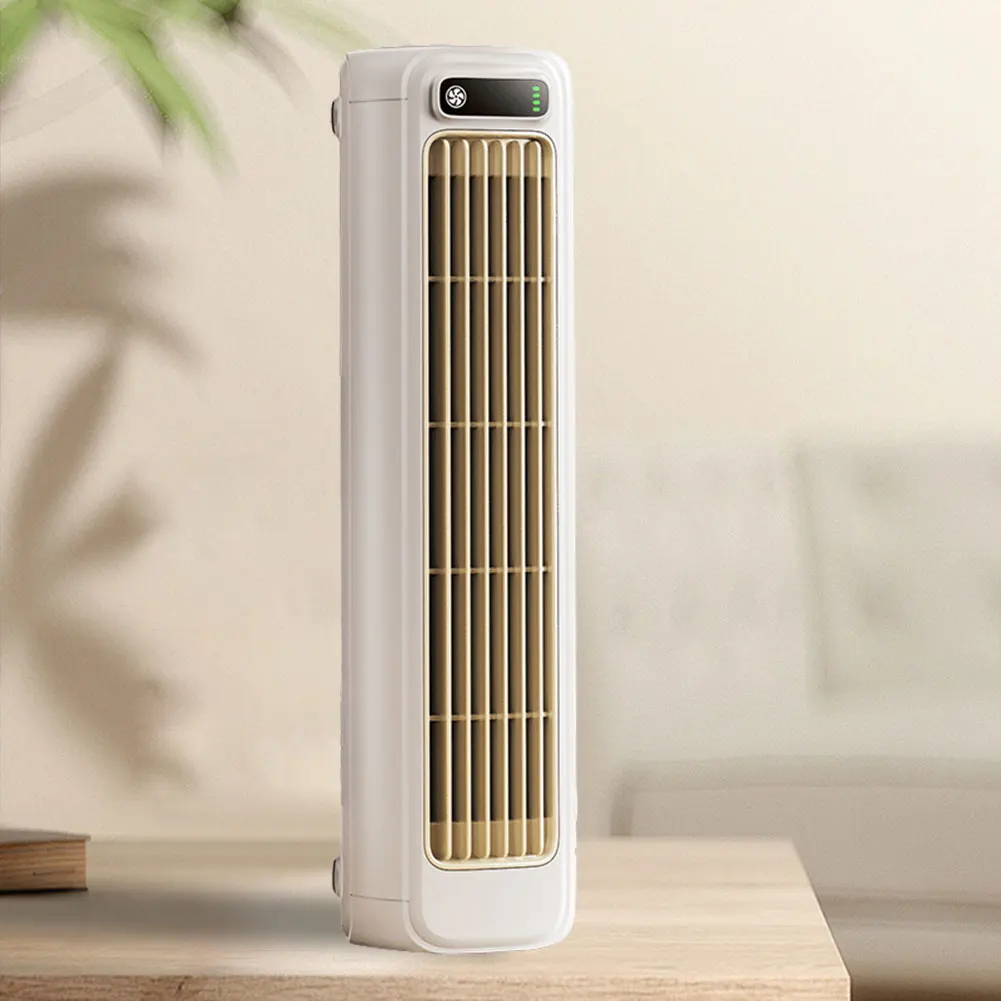 Portable Tower Fan 3 Speeds Cooling Fan Quiet Personal Fan Rechargeable Standing Fan for Bedroom Living Room Office