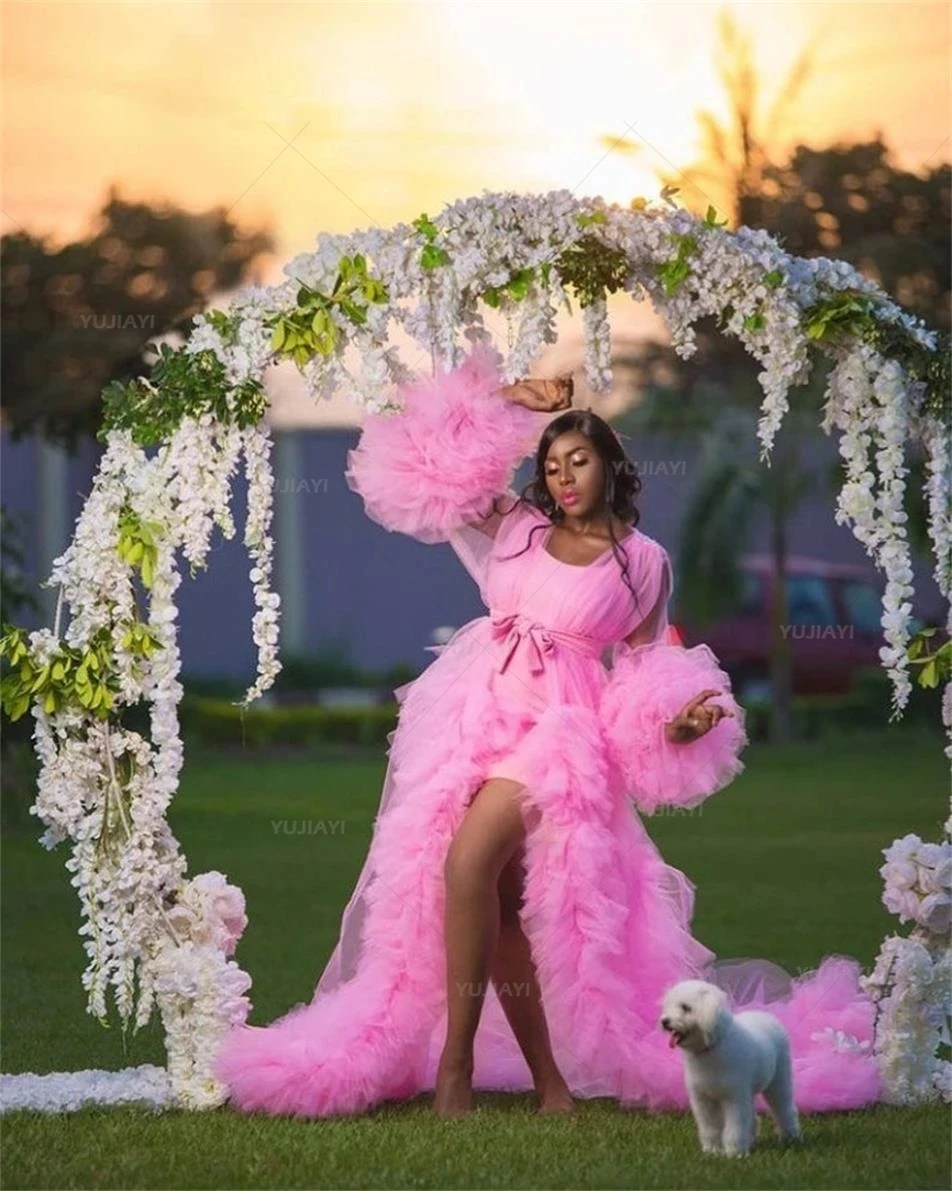 Vestidos de novia para sesión de fotos, vestido de tul hinchado, bata de maternidad, aniversario de boda, lencería de novia, ropa de dormir, fotografía