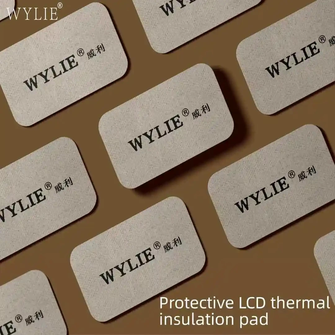 WYLIE WL-891 10 قطعة شاشة LCD منصات العزل الحراري رقيقة جدا 0.3 مللي متر حصيرة مقاومة للحرارة لإصلاح الهاتف قابلة لإعادة الاستخدام