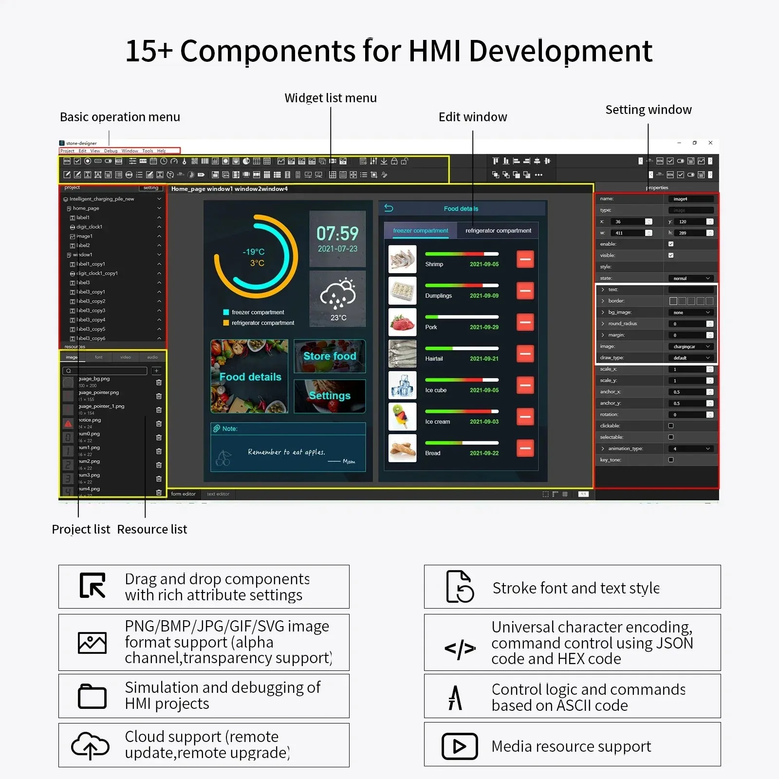 STONE 4.3 Inch HMI Intelligent LCD Module TFT Display Controller Program Support Microcontroller MCU for Arduino mega 2560 uno Q