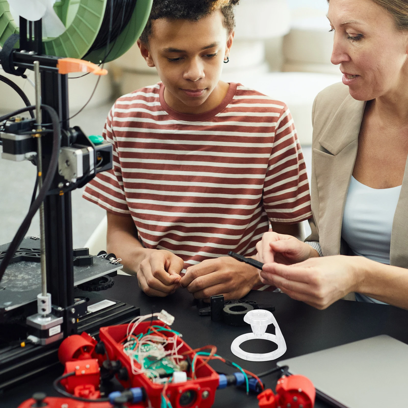 

2 шт., основание ручки для 3D-печати, пластиковый высокотемпературный противоударный держатель-подставка для настольного мини-стойки для хранения