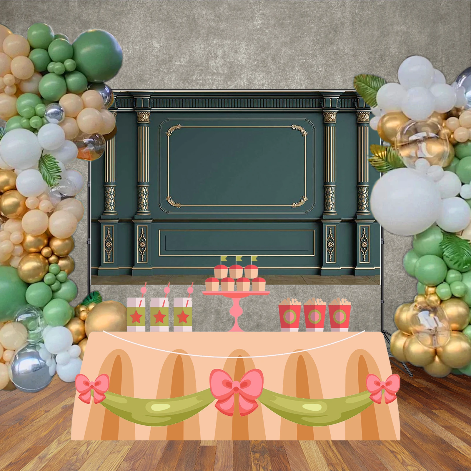 MOON.QG ريترو الدمشقي جدار خلفية الإطار الحديثة القلعة الخلفيات الأوروبية للتصوير الفوتوغرافي اطلاق النار الدعائم عيد ميلاد الوليد