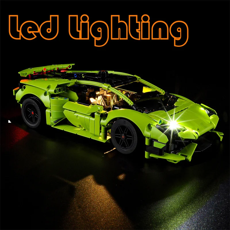 Lighting Set For 42161 Technic Car City Speed Champions Lamborghinised Tecnica Not Include Building Block (Only Led Light Kit)