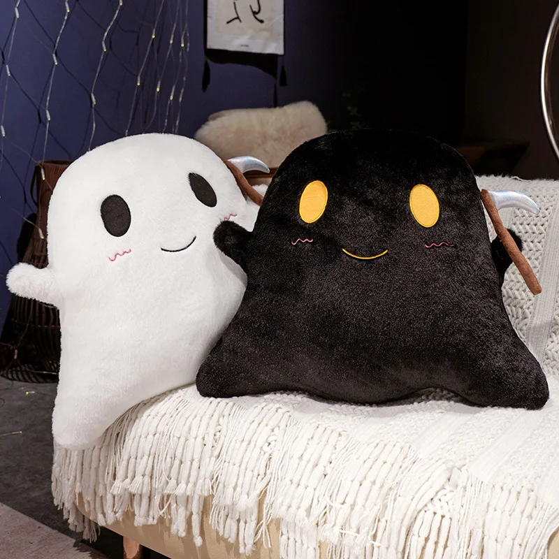 

Kawaii мультфильм призрак плюшевая подушка игрушки милые мягкие мультяшные детские плюшевые куклы диван стул подушка для домашнего декора