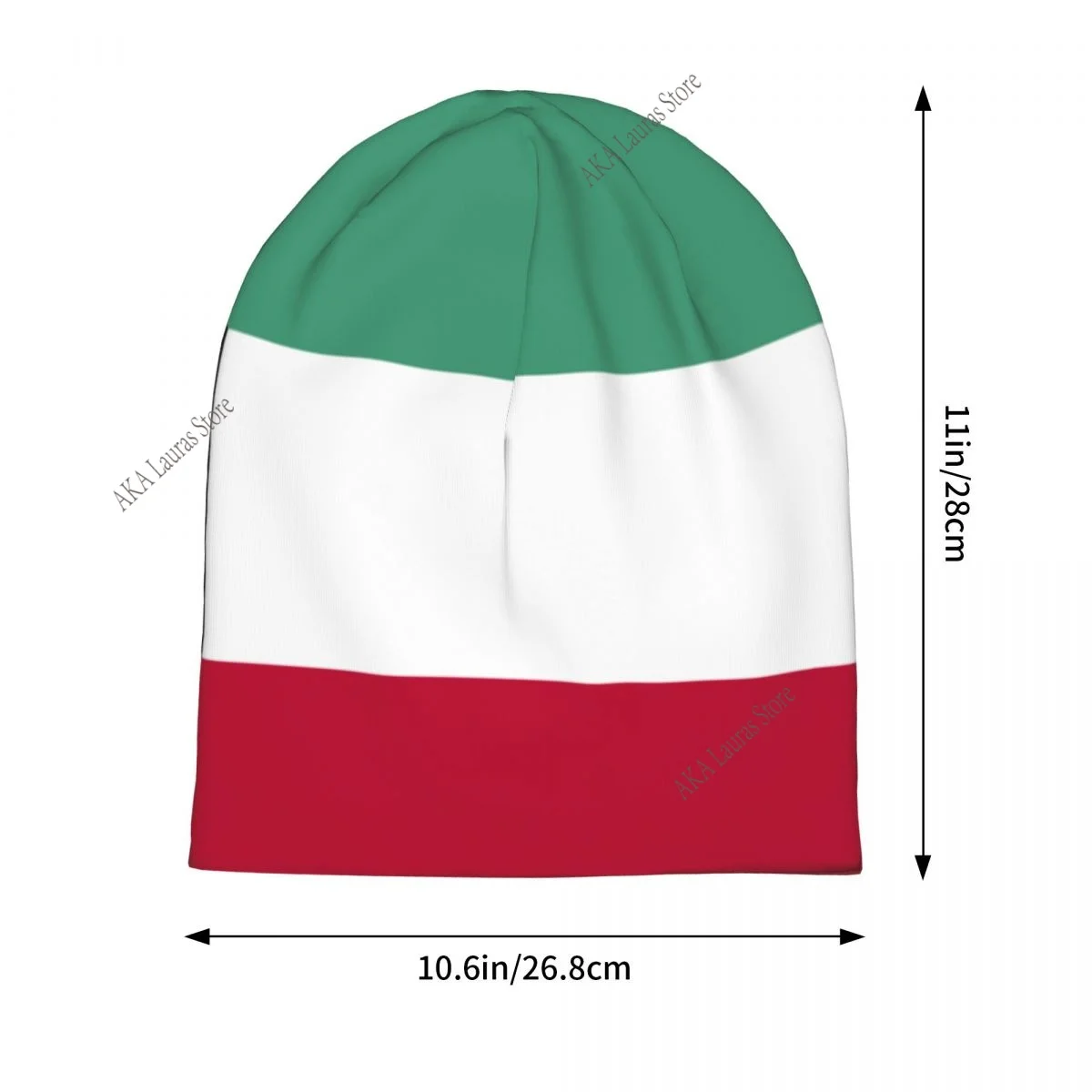 قبعات رقيقة بطبقة مزدوجة للشتاء للجنسين بعلم الكويت للرجال والنساء #3