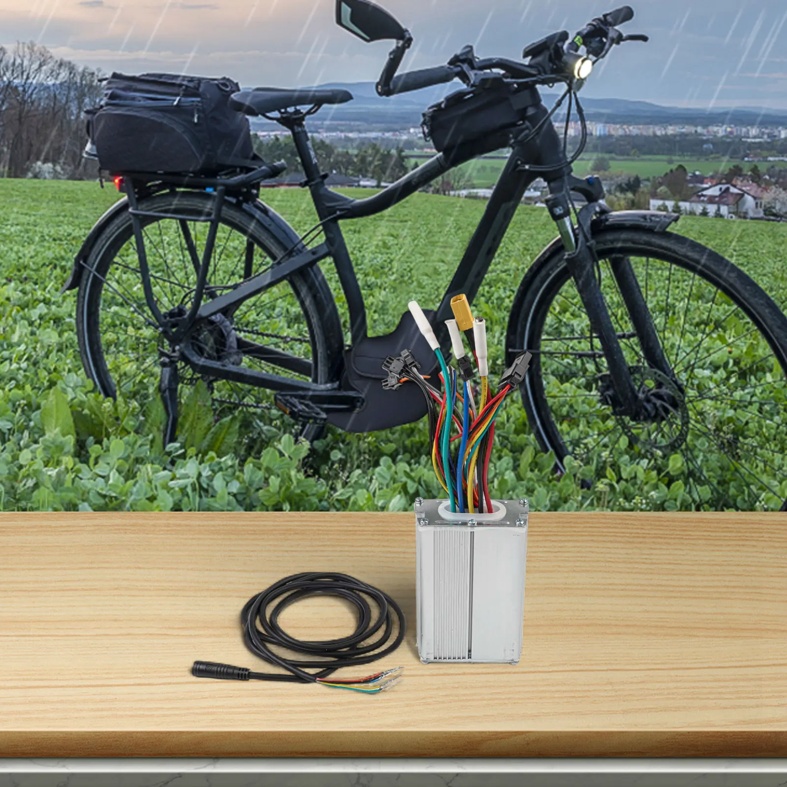 

Aluminum Alloy Controller 1000W Brushless Controller For Electric Vehicles Waterproof Connector Long Time Use Reliability